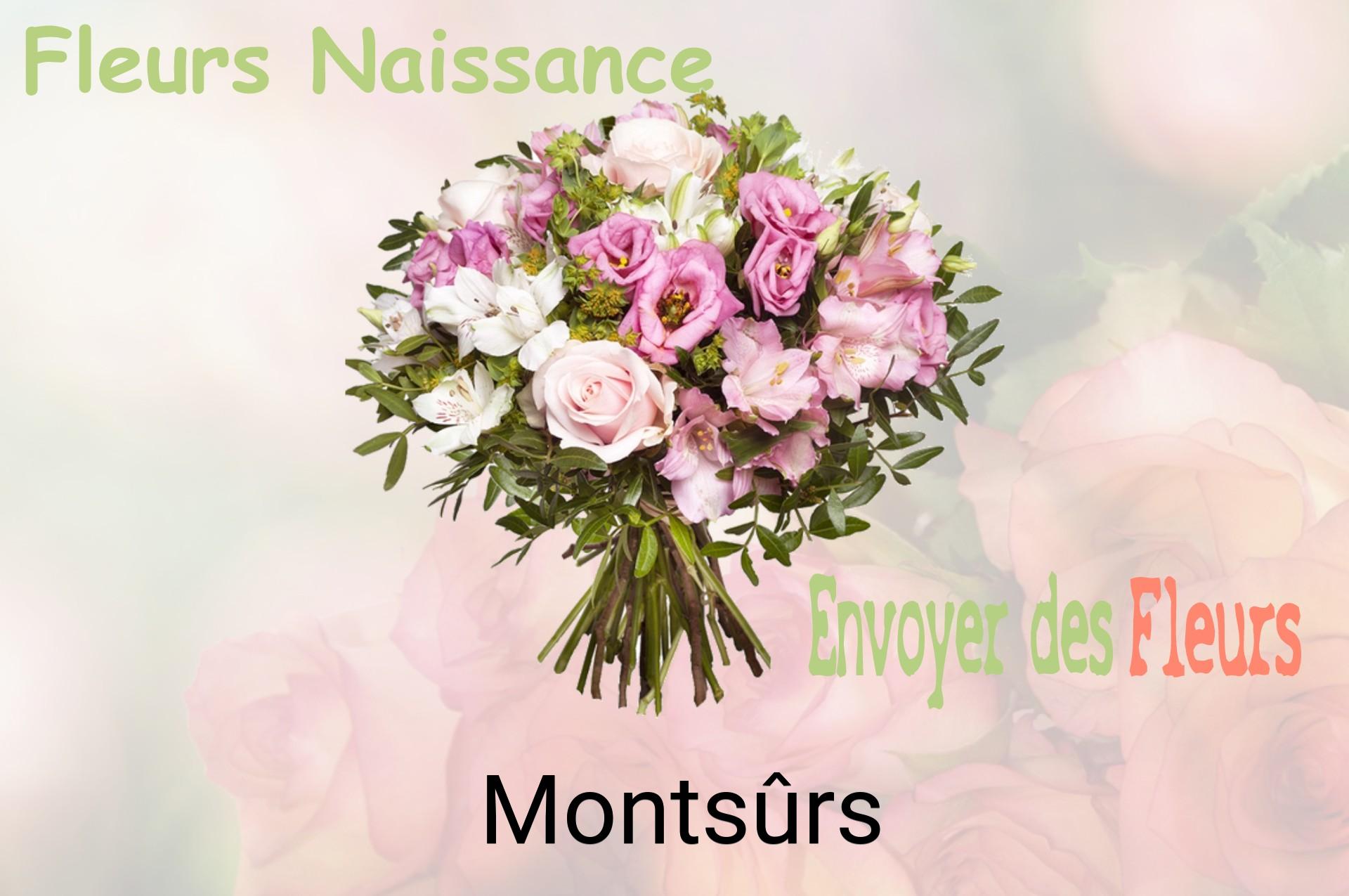 Bouquet de fleurs de naissance livré à Montsûrs